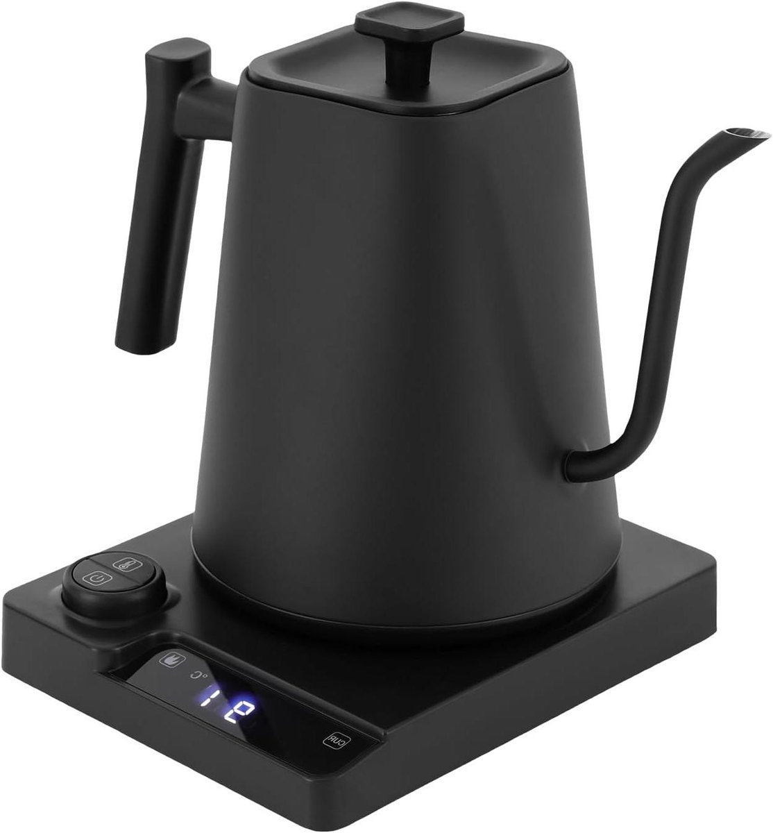 Elektrische Waterkoker - Schenkkoker - Koffie Thee Zetten - Temperatuur Instelbaar - 1 Liter - Zwart
