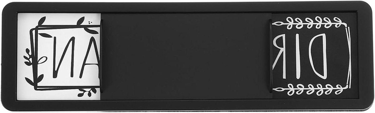 Vaatwasser Indicator - Schoon Vuil Bord - Keuken Organisatie - Schuif Indicator - 7 Inch - Zwart Wit