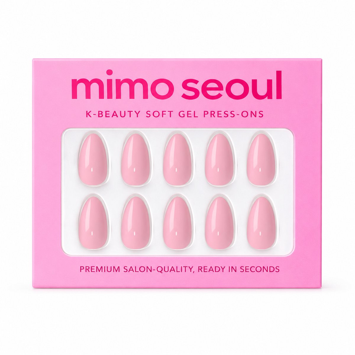 Mimo Seoul Duo Set Soft Gel Press-On Nails Day&Night Duo Set - White French & Cherry Charm Nagels - Short Almond - 60 Stuks - Herbruikbaar 14 Dagen