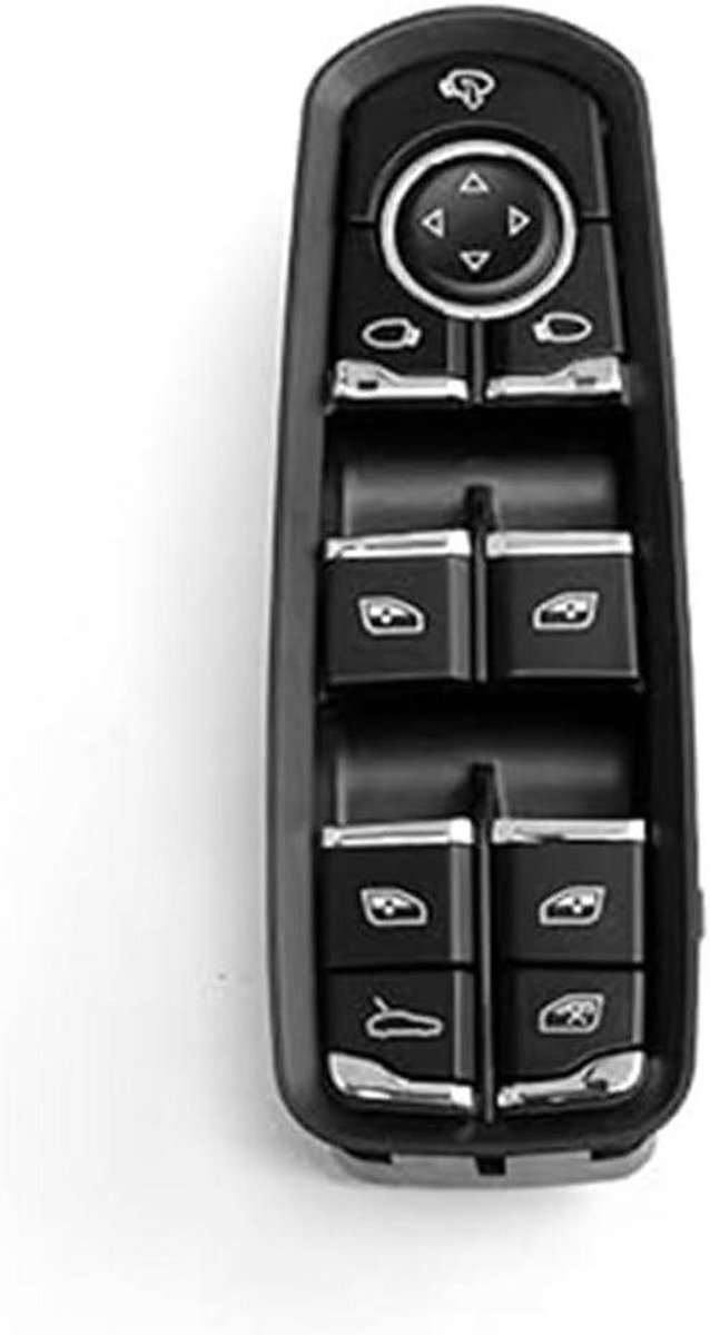 Raamschakelaar Elektrisch Paneel - Hoofdknoppen Schakelaar Raammechanisme - Autoramen Bediening - Soepele Raambediening - Model D - Zwart