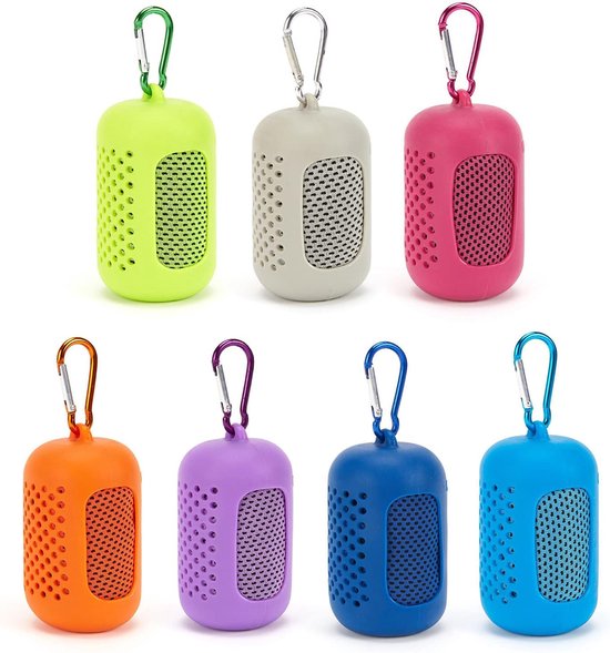 IJshanddoek - Sneldrogend koeldoek - Sport en outdoor - Met handige opbergdoos - 30 x 90 cm - Groen — afbeelding 4