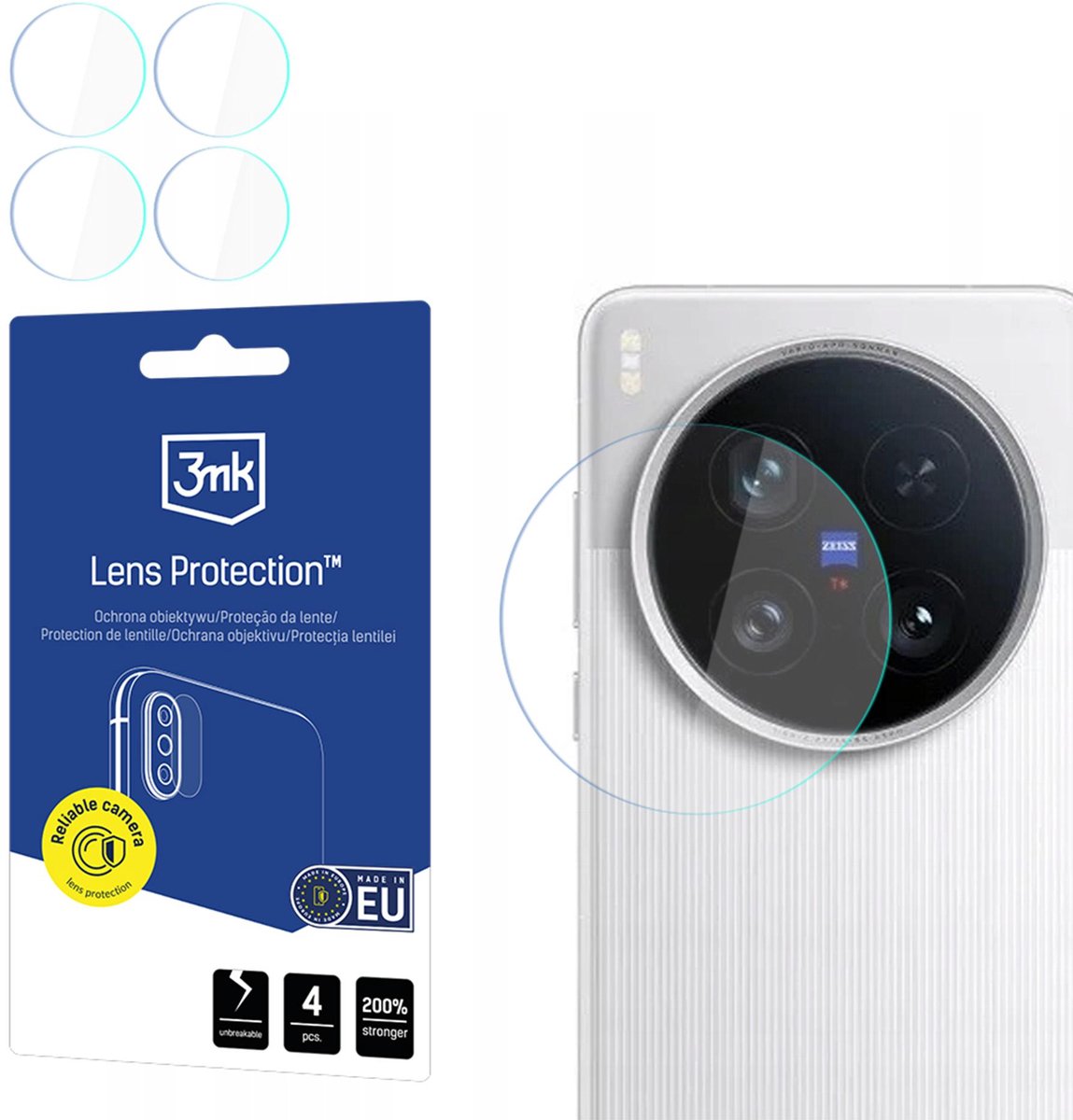 3Mk Lensbescherming Voor Vivo X200 Ultra Protection Gehard Glas Voor Objecten