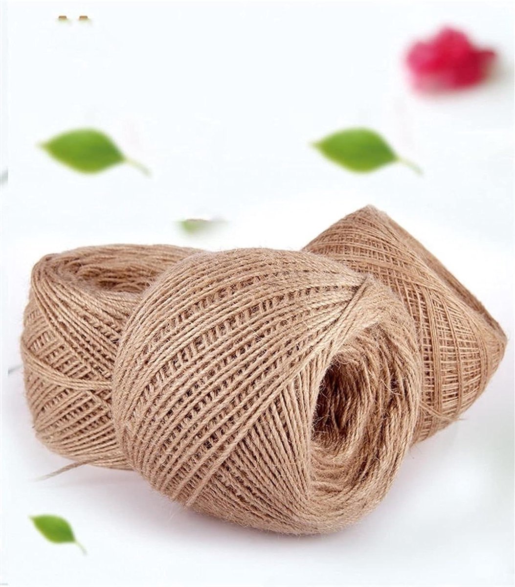 Natuurlijk Sisal Touw - Jute Hennep Touw - Krabpaal Repareren - Biologisch Afbreekbaar Materiaal - 200 meter - Natuurlijk