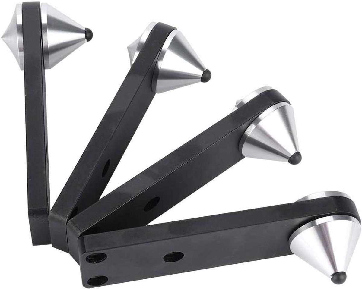 Luidspreker Voeten - Speaker Stabilisatoren - Geluid Verbeteren - Schokabsorberend Ontwerp - 4 Stuks - Zilver