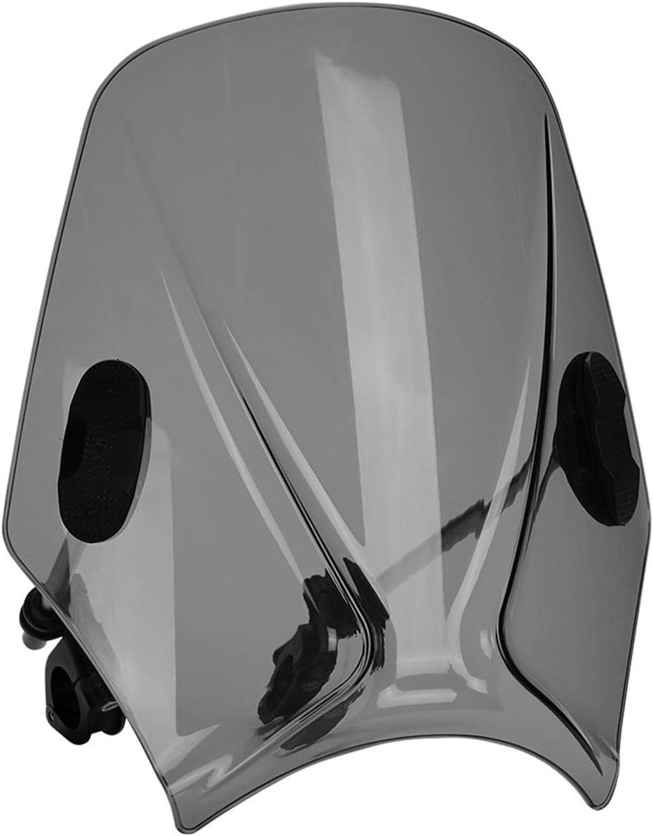 Motorfiets Windscherm - Voorruit Deflector - Comfortabel Rijden - Universele Stuurmontage - 43 cm Lengte - New Smoke