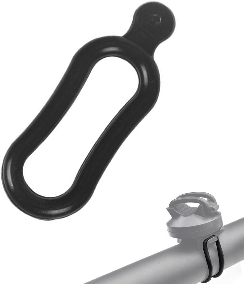 Fietsbanden Set - Bevestigingsbanden Siliconen - Fietsaccessoires Bevestigen - Zeer Robuust Materiaal - 10 x 2 x 2 cm - Zwart