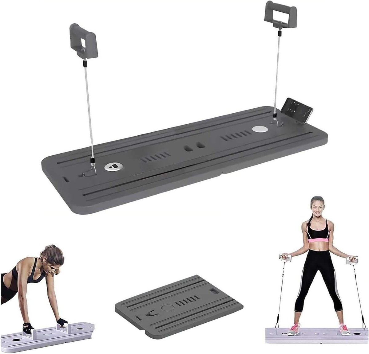 Pilates Reformer Board - Oefenplank - Full Body Training - Opvouwbaar Draagbaar - 106 cm - A
