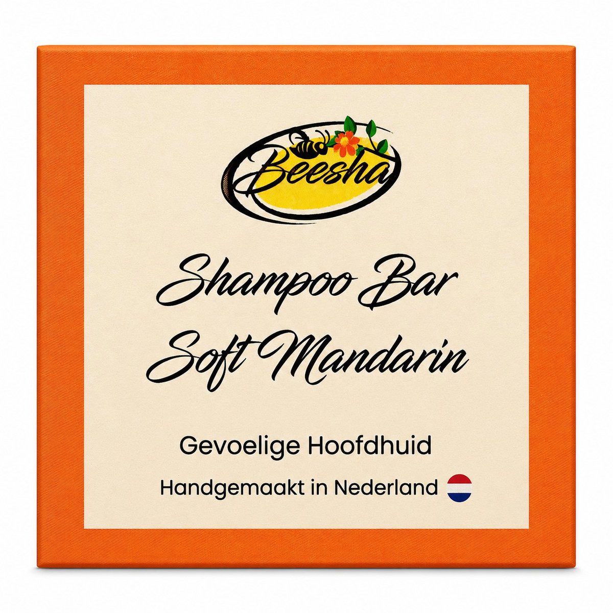 Beesha - Shampoo Bar Soft Mandarin - Vegan - Sulfaatvrij - Parabeenvrij - CG Proof