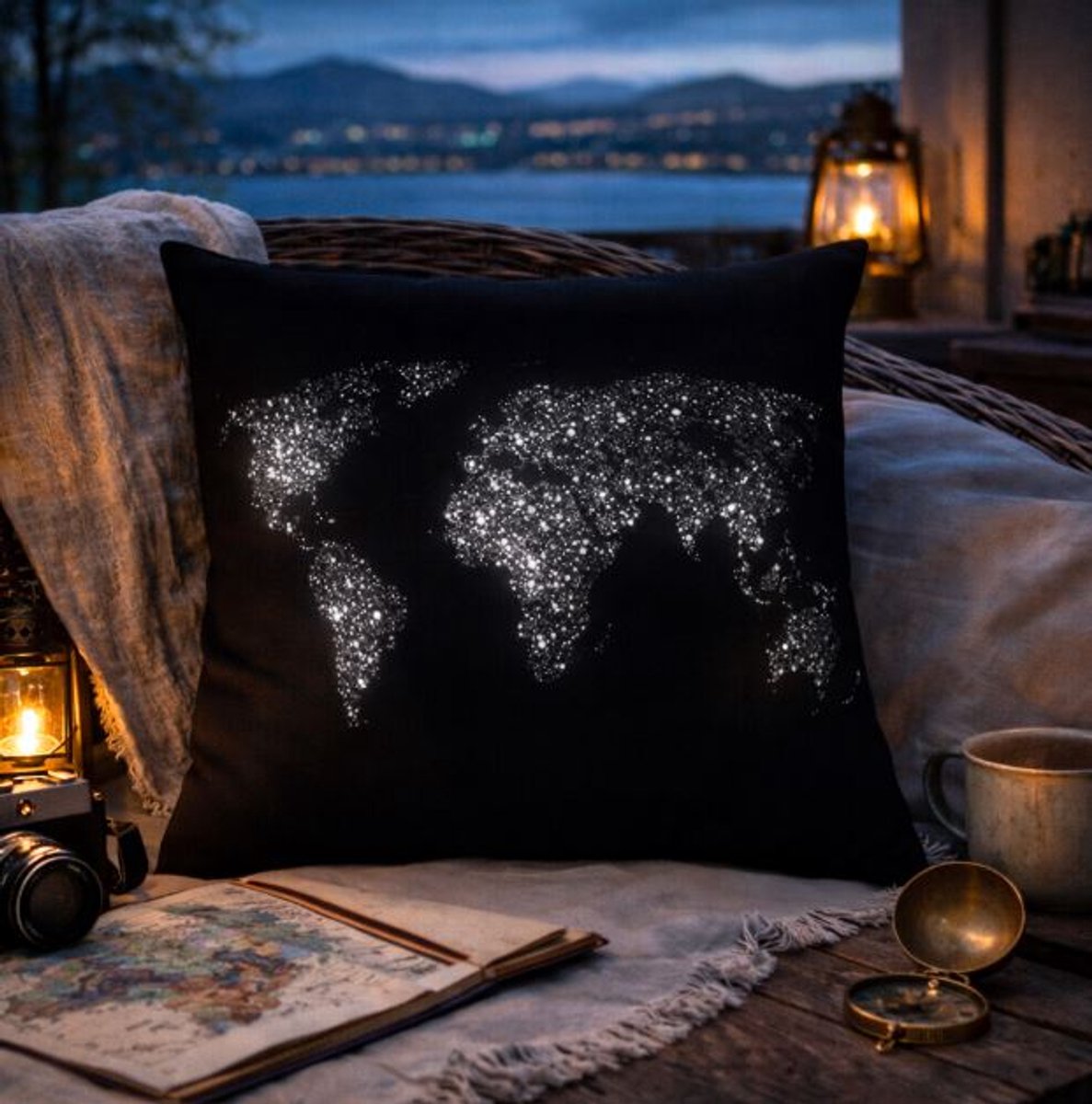 Wanderlust Collection Kussenhoes - 45x45 cm
