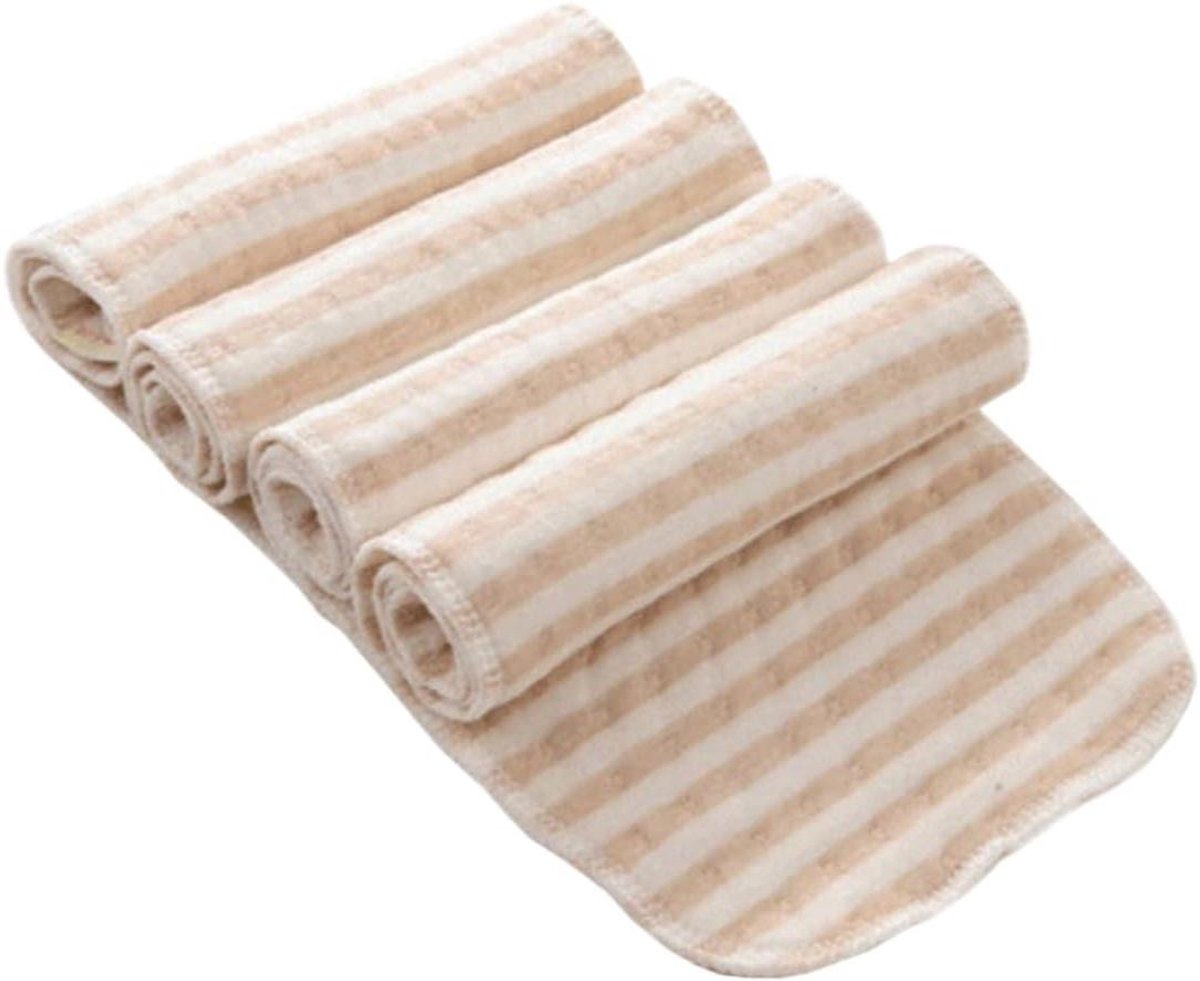 Baby Booster Pads - Herbruikbare Luiers - Absorberend Onderhoud - Lekbestendige Vochtbarrière - 4 Stuks - Lichtbruin