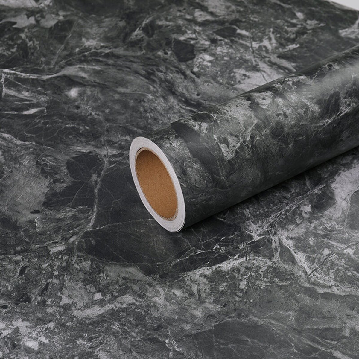 Zelfklevend behang van 40 cm x 2 m geschikt voor een matte grijze cementstructuur, verdikt, waterdicht, decoratieve vinylsticker, geschikt voor woonkamer, slaapkamer, keuken, badkamer, meubels, kledingkast en accentmuur.