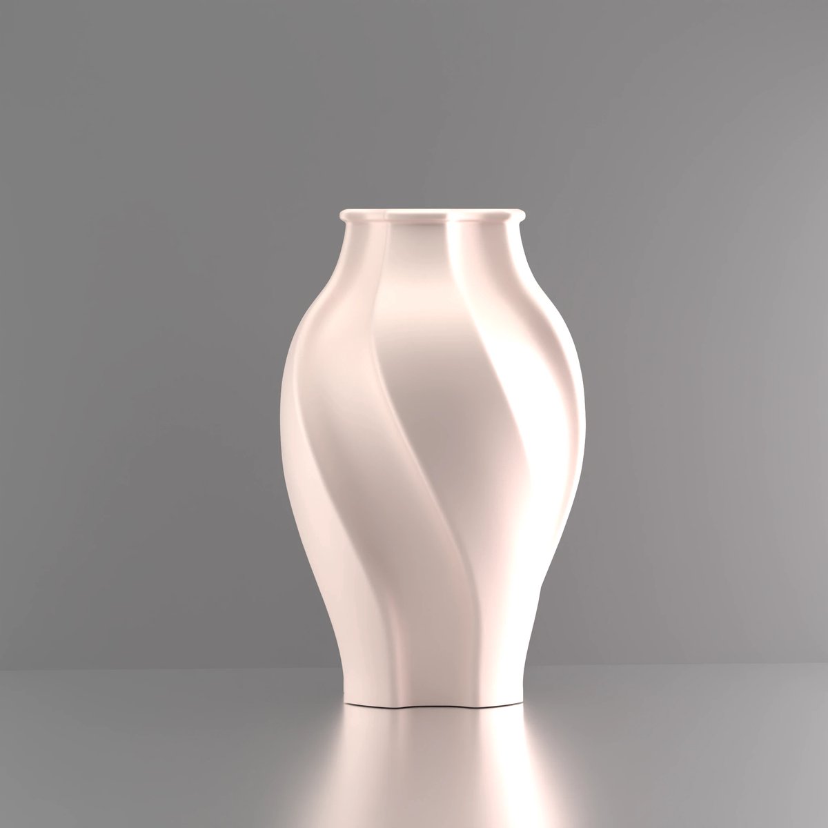 3d-gezellig Elegantie - Vaas - Beige - Maat 30 cm - Kunststof - Modern - Bloemenvaas -100% gerecycled PLA (bioplastic)