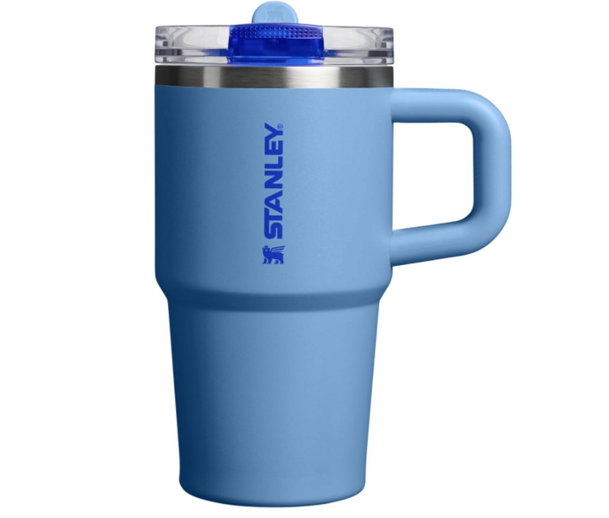 STANLEY Quencher ProTour Flip Straw Tumbler 20oz (Blue Sky) - Lekvrije Drinkbeker met Rietje & Handvat – RVS Geïsoleerd – BPA-vrij – Cupholder Geschikt