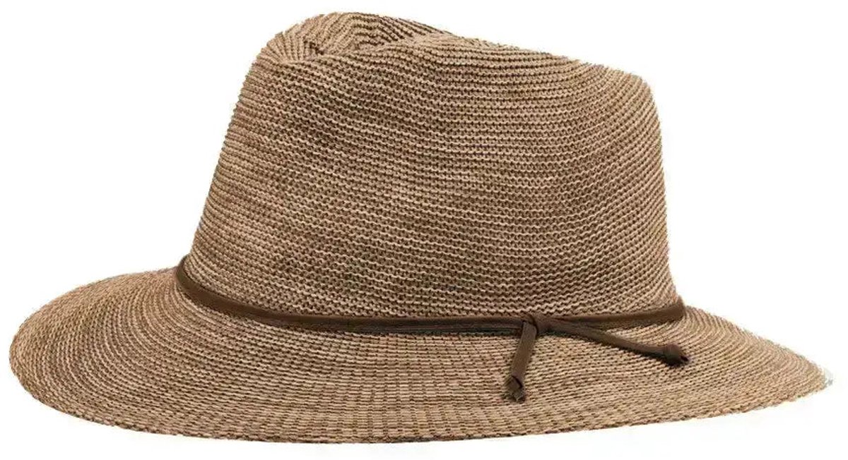 Gilly Fedora – Zonnehoed Dames Kreukbestendig Reisvriendelijk - Maat: M-L: 58 cm - Suède