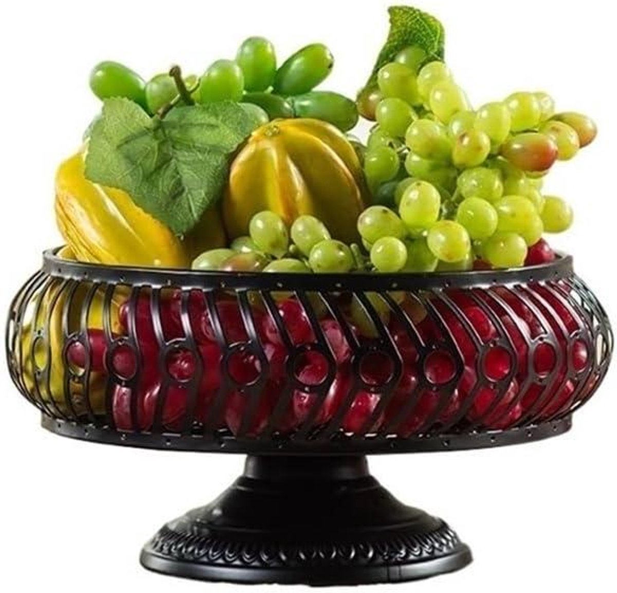 Fruitmand - Opbergmand - Keuken opbergen - Ventilerend ontwerp - 245 cm breed - Zwart
