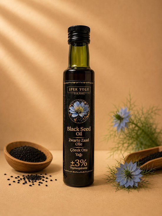 Black Seed Oil 250ml - 100% Puur & Onbewerkt - Koudgeperst - Food Grade - Zwartzaadolie - Zwarte Zaad Olie - Zwarte Komijnolie - Nigella Sativa Olie - Corekotu Yagi - Habba Sawda