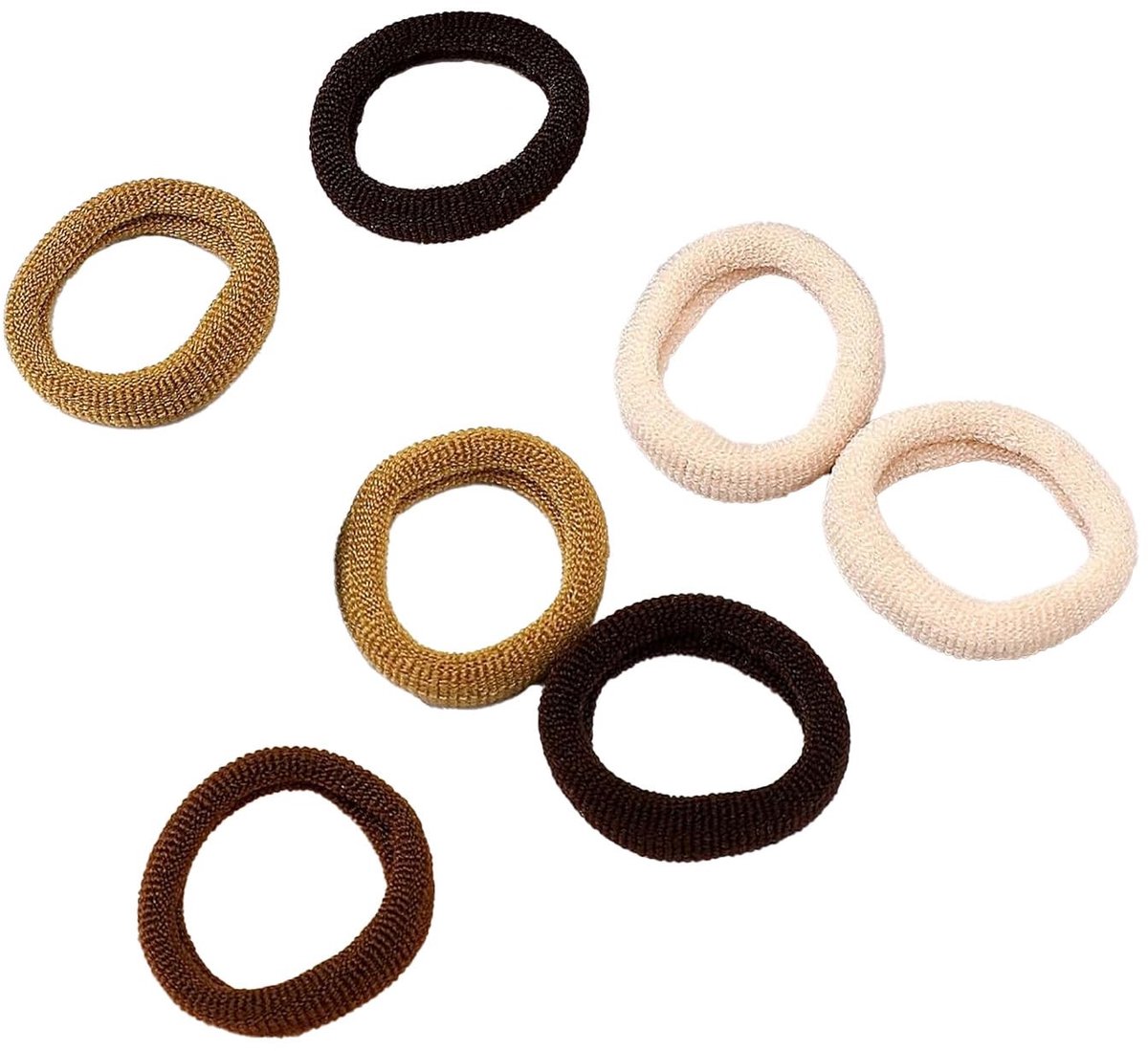 Dailygoods- Haarelastiekjes 10 Stuks - Vlechtelastiek - Kleurrijke Keuze - Geschikt voor Dames/Mannen - Voor Vrijetijdskleding/Sportkleding - Individuele Expressie - Haarband