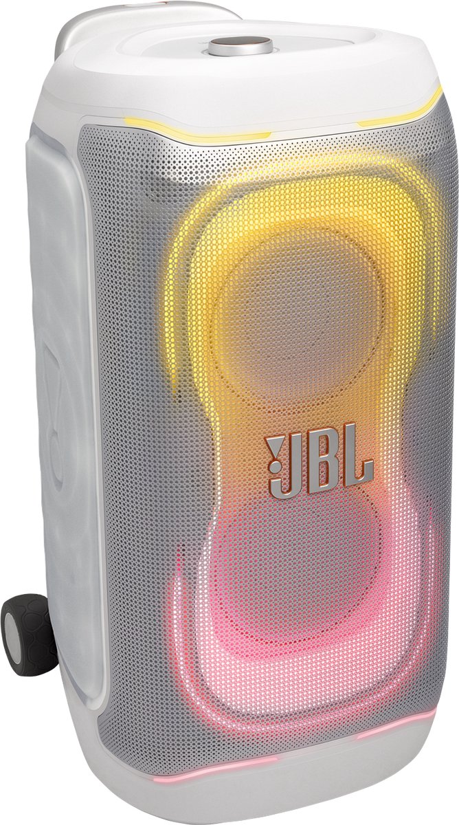 JBL PartyBox 330 - NIEUW - Draadloze Bluetooth Party Speaker - Op Wielen - Uitschuifbare Handgreep - Spatwaterdicht - LED verlichting - 18 uur - Wit van JBL — afbeelding 2