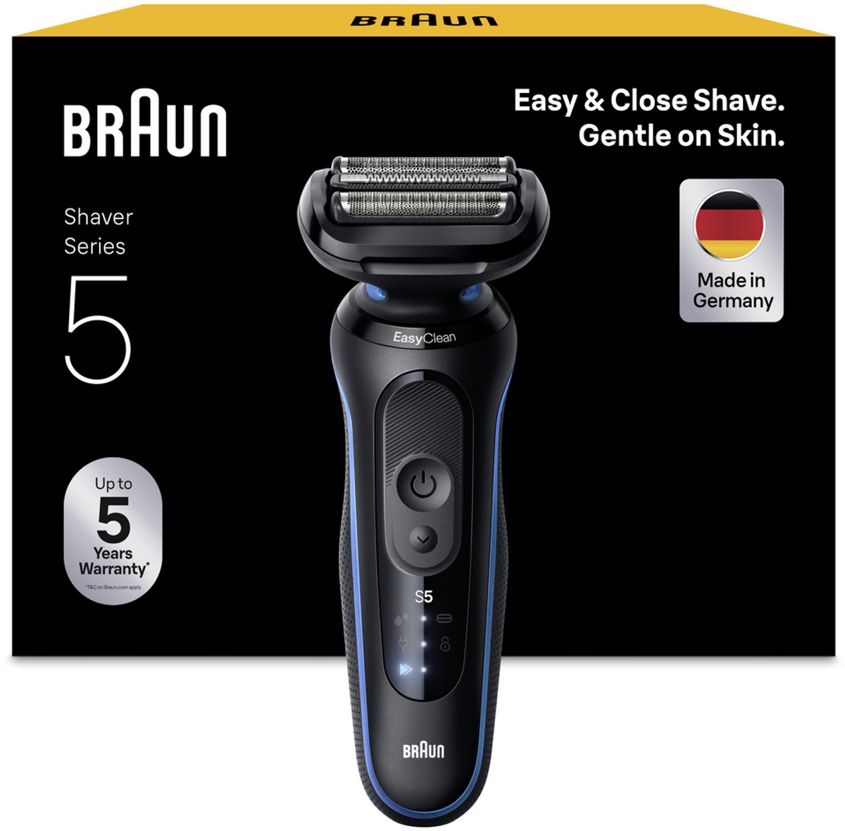 Braun Series 5 Elektrisch Scheerapparaat - Tot 50 min - 52-B1000S - Blauw