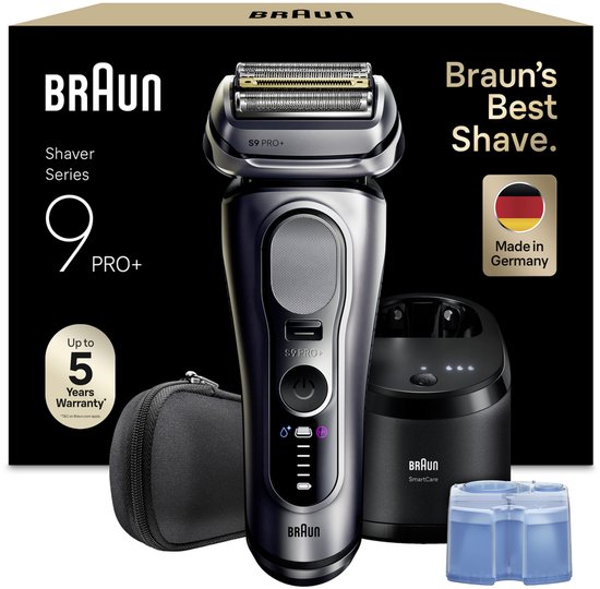 Braun Series 9 PRO+ Elektrisch Scheerapparaat - Pro SensoAdapt - SmartCare Center - 9667CC, Zilver