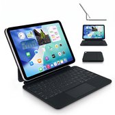 DECODED iPad Magnetisch Toetsenbord met Trackpad en Backlight - Bluetooth Keyboard - Compatibel met Macbook - Geschikt voor iPad 10.9 inch (10e generatie, 2022) - iPad 11 inch (A16, 2025) - Oplaadbaar via USB-C - Zwart