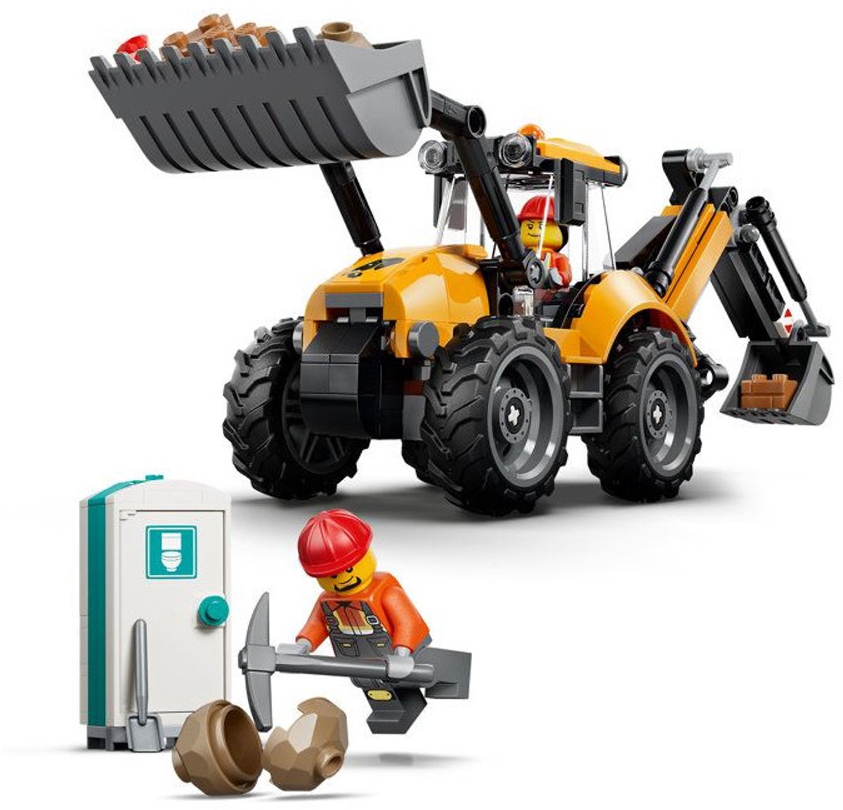 LEGO City Gele Graaflaadmachine Speelgoed voor Kinderen en Kinderkamer Decoratie 60480 — afbeelding 12