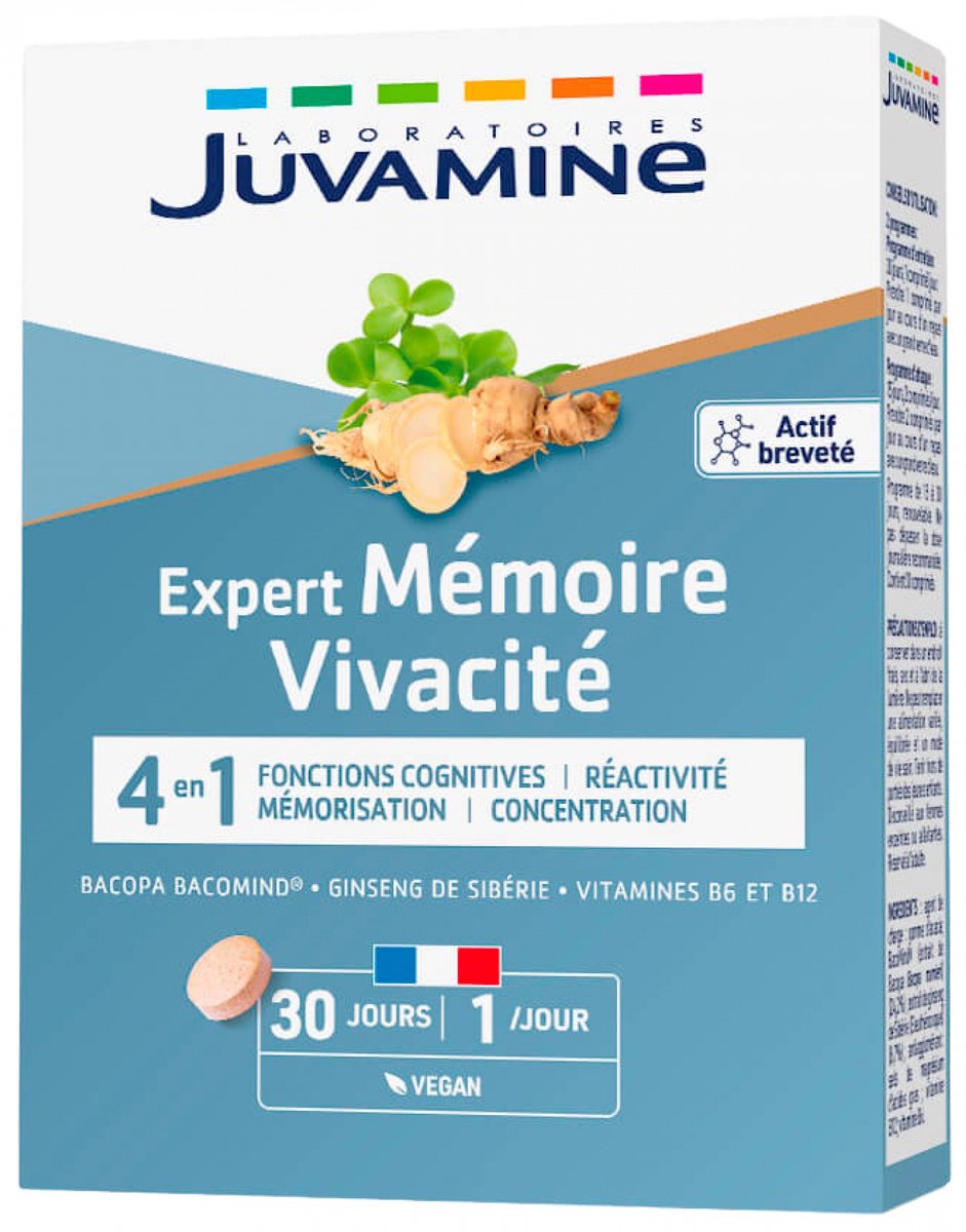 Juvamine Expert Geheugen Vitaliteit 30 Tabletten