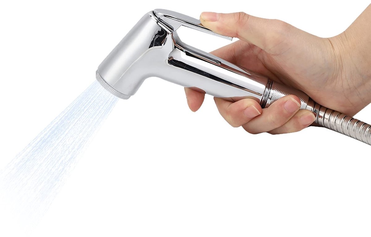 Dailygoods - Wc Sproeier - Handheld Bidet Sproeier - 3 Stuks/set - Zilver - Bidet Cleaner Head - Geschikt voor elke badkamer - DIY-installatie