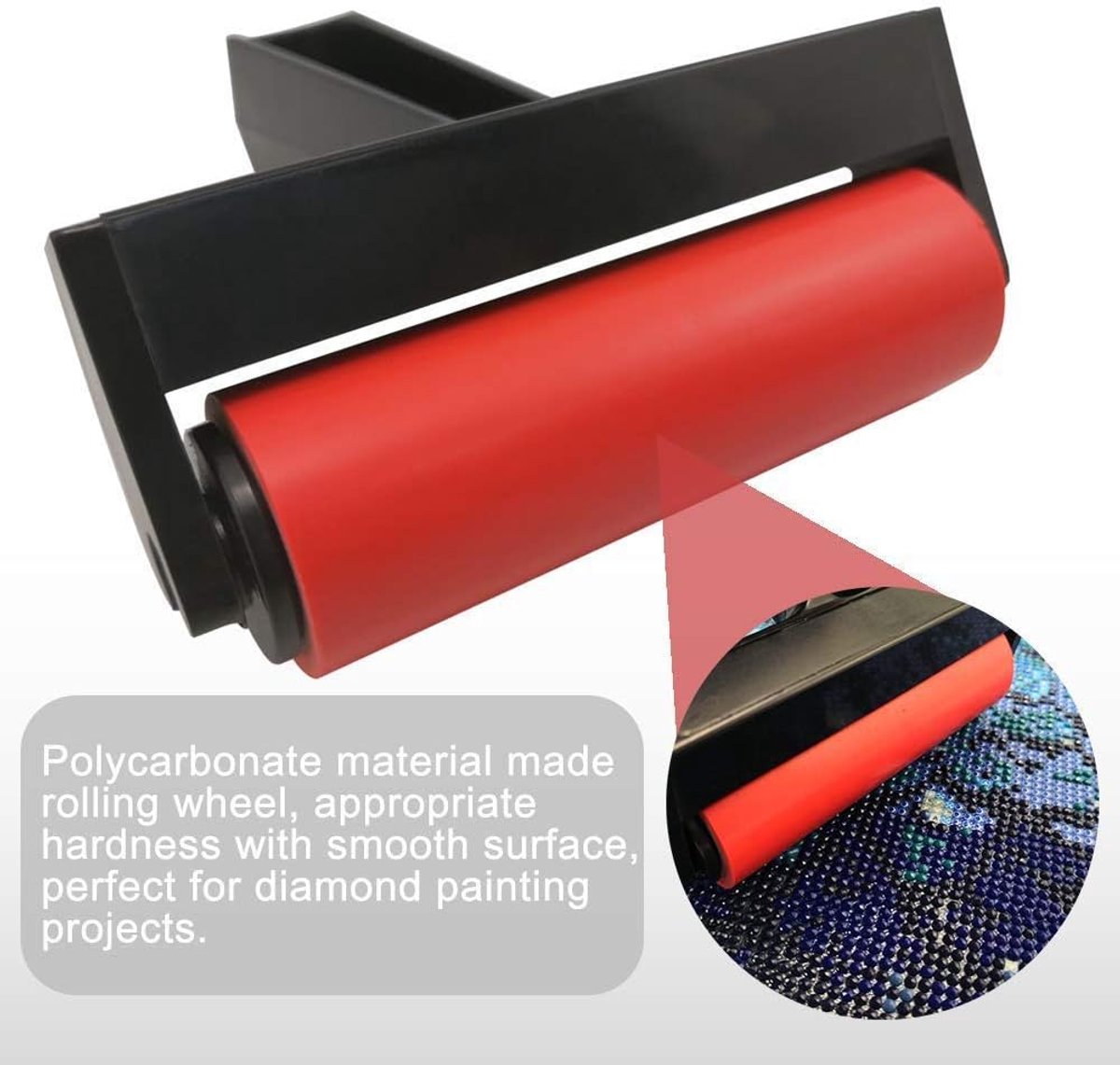 Diamond Painting Roller - 2 Stuks - Steentjesroller - 10 cm - Roller voor diamond painting - Diamond Painting Accessoires - Kunststof - Roller Gereedschapsset - Knutselaccessoires - Rolgereedschappen - Voor beginners en gevorderden - Blauw, rood — cadeau in Cadeau-ideeën - foto 6