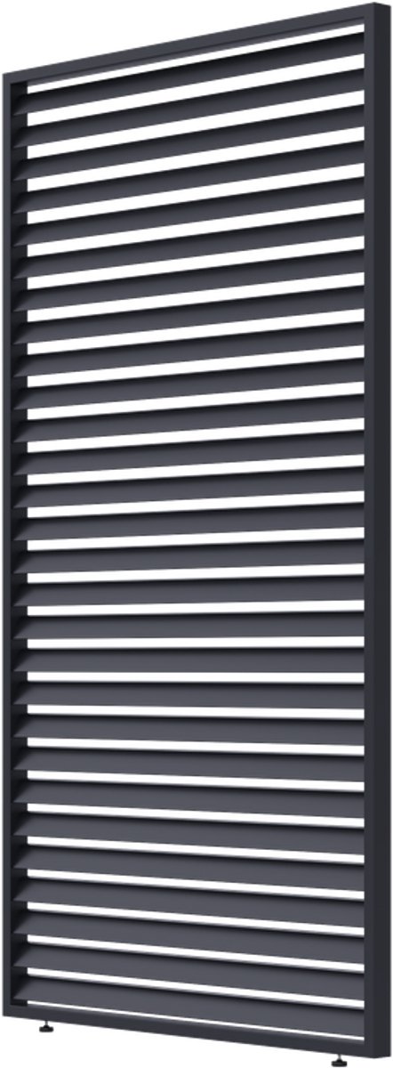 Horizontaal decopaneel voor pergola 123.5cm (lengte) x 233.5cm (hoogte) RAL 7016 antraciet