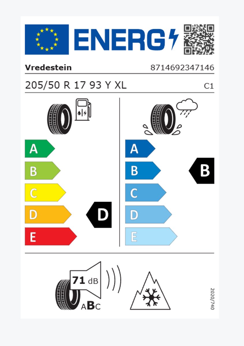 Vredestein QUATPROXL 205/50 R17 93Y All Season banden – foto 2