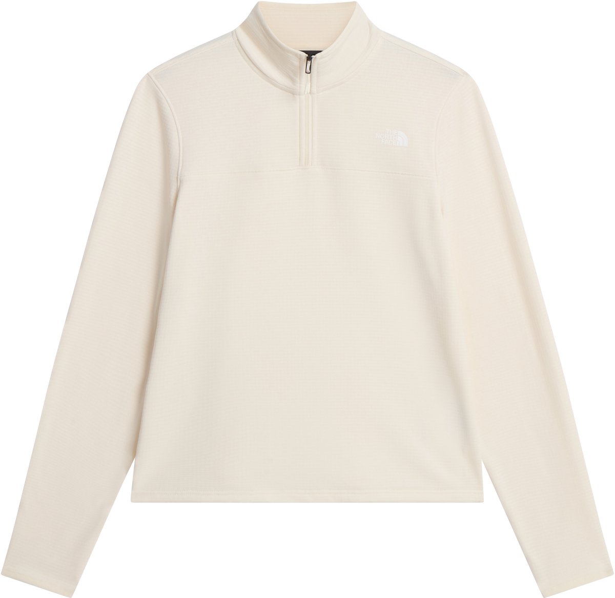 The North Face W CEDAR TRAIL GRID FLEECE 1/4 ZIP JACKET Dames Outdoorjas DUNE Wit