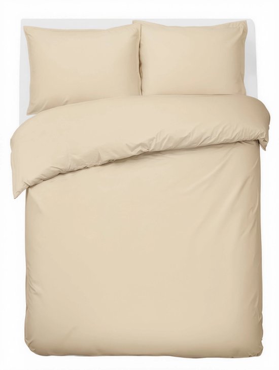 HUSH Living Dekbedovertrek - 100% katoen - 144TC - soepel en ademend - 240x220+20cm - 2 x 60x70cm kussenslopen - zand