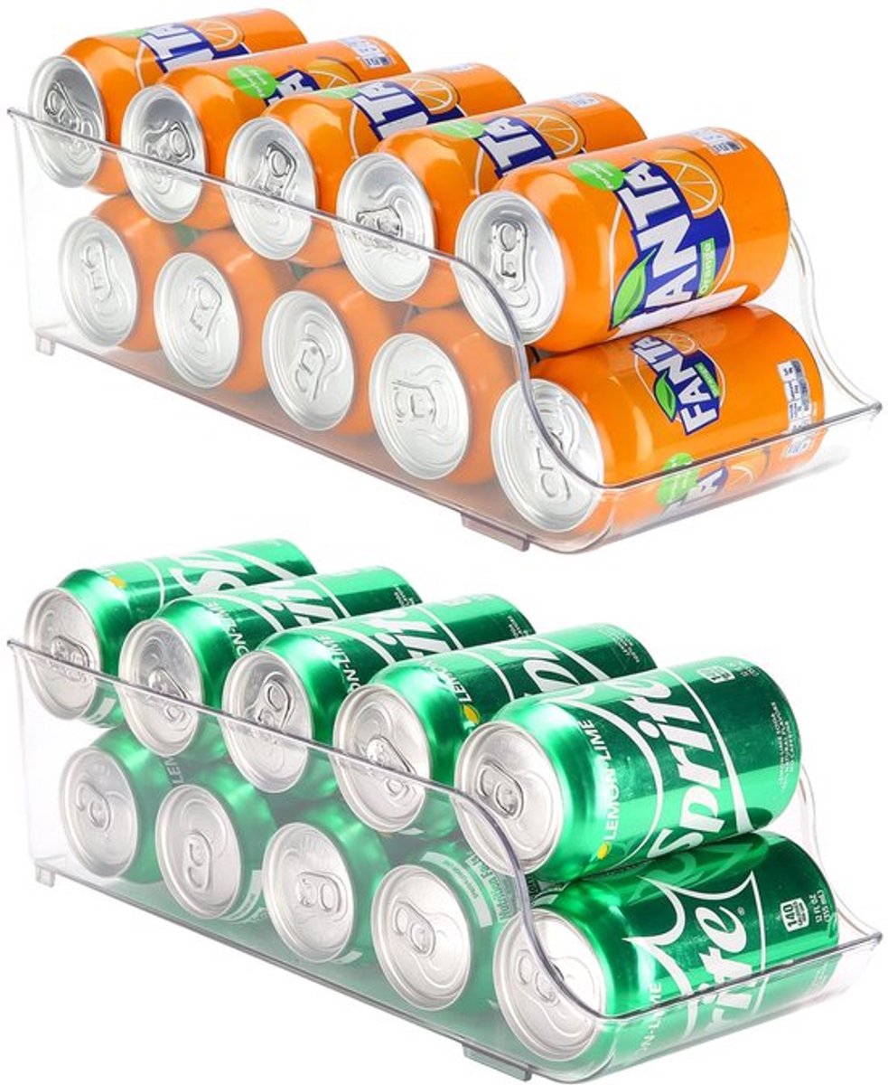Allecto - Koelkast Organizer Bakjes - Stapelbaar Plastic Drank
