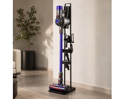 WoonWonder - Stabiele Metalen Stofzuigerstandaard voor Dyson & Dyson Handheld met ruimte voor Draadloze Stofzuigeropzetstukken en Accessoires - Dyson