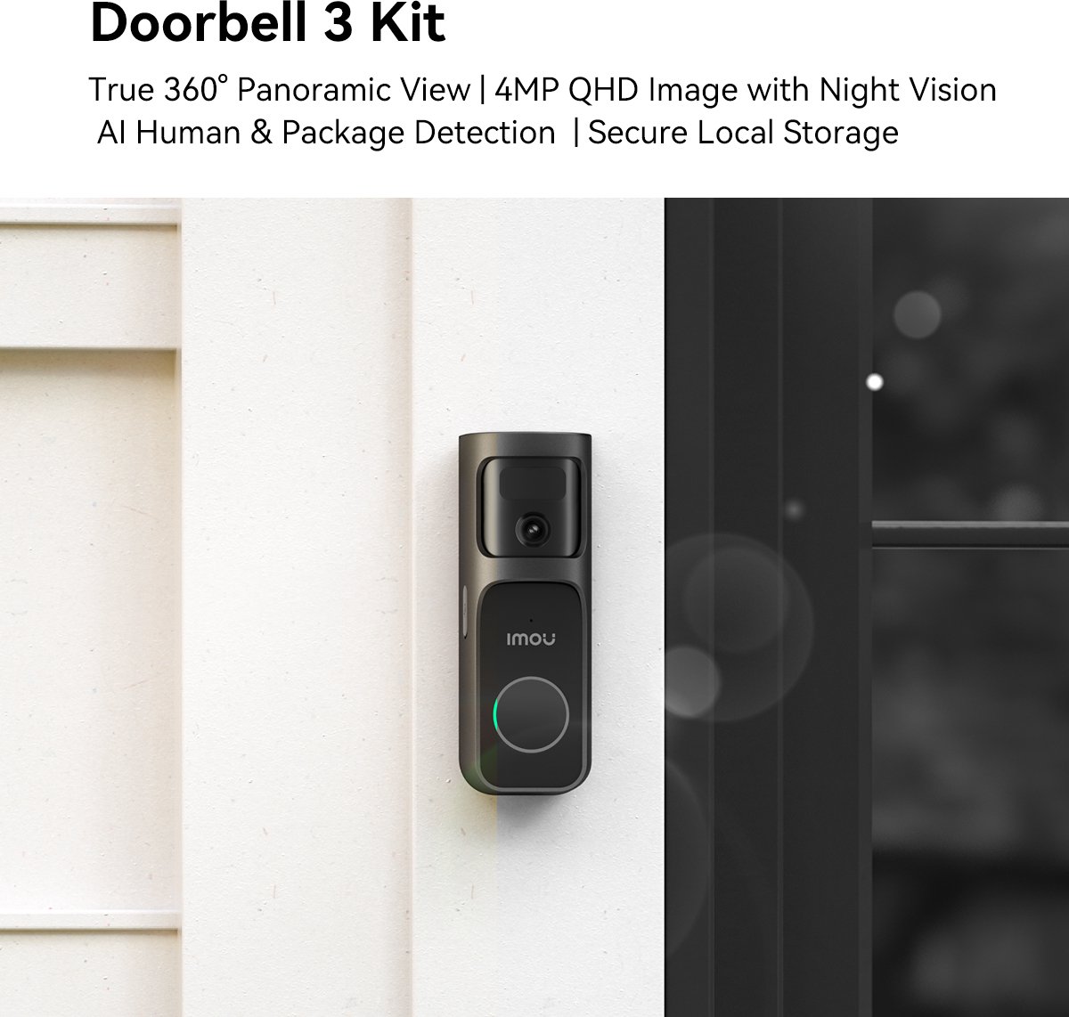 Imou Doorbell 3 Draadloze Video Deurbel met 4MP QHD Camera - afbeelding 3