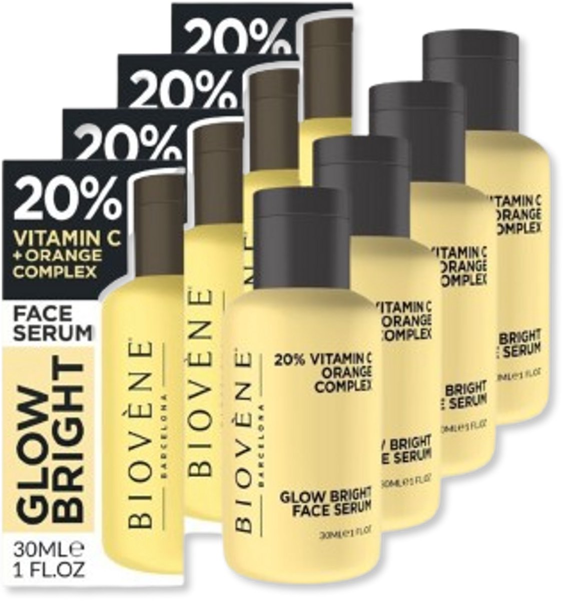 Biovene Face Serum Glow Bright 4 pak Voordeel