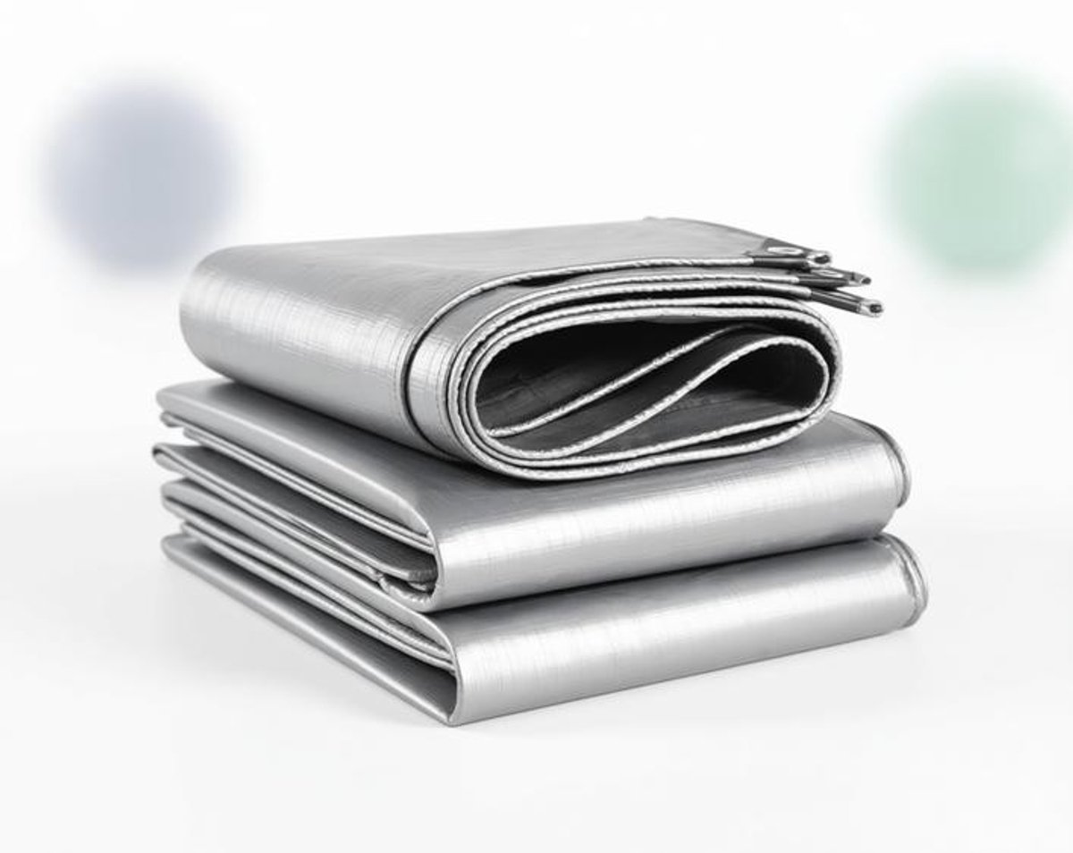 ElleMooi Waterdicht Dekzeil 4 x 6 m - 160 g/m² UV-gestabiliseerd - Scheurvast Weerbestendig Zeil met Ingestanste Ringen - voor Boot, Tent, Bouw, Tuin en Camping