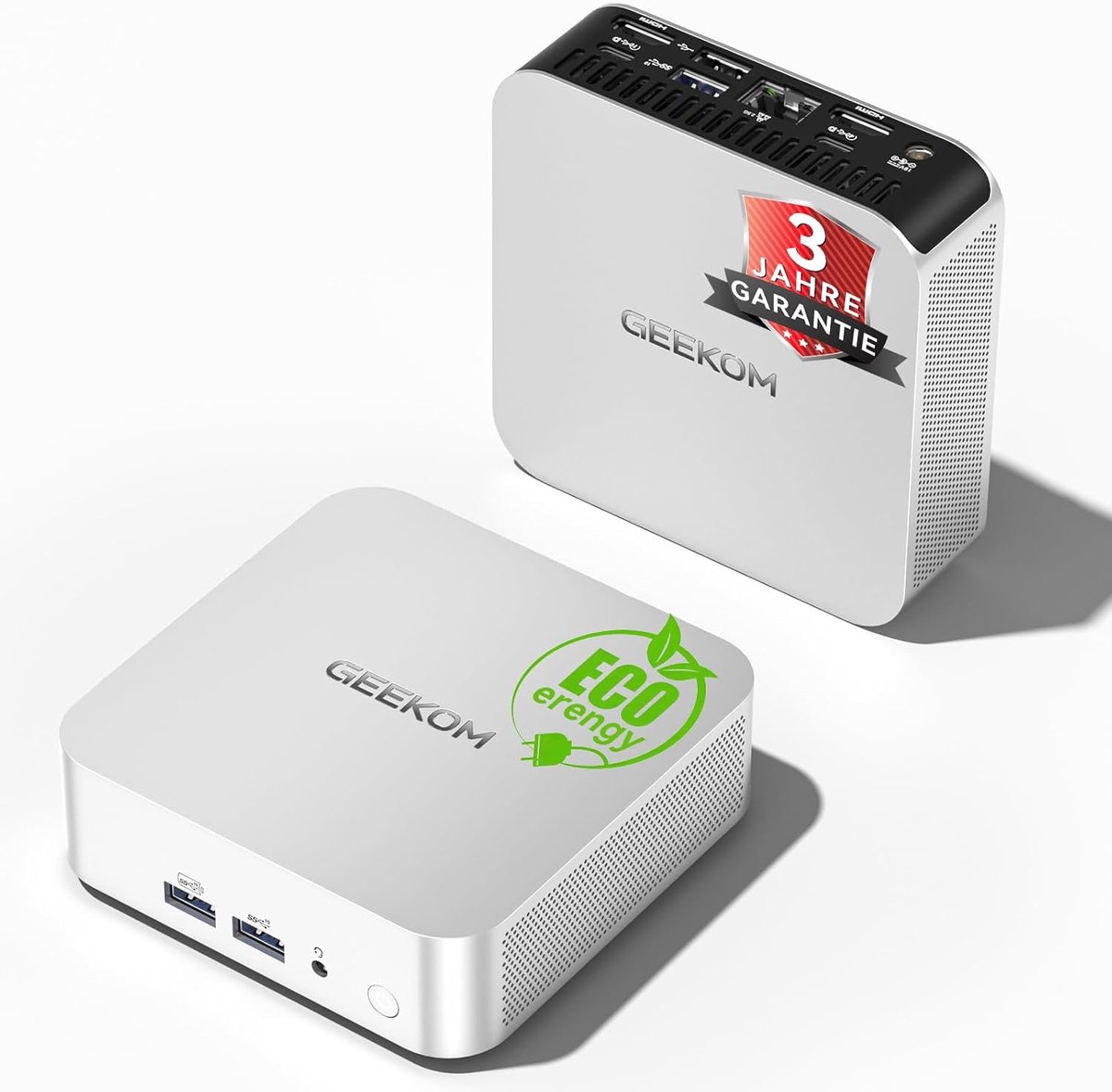 GEEKOM Mini PC A5 Pro-2026 Edition Mini-pc- AMD Ryzen 5 7530U- 512GB SSD- 16GB RAM-Windows 11 Pro- 2 x USB 4/8K Quad-Display- desktop-pc Mini PC met,Mini Computer,Game PC,pc voor games e