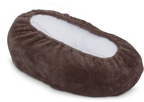 Snoozzz Relax hoes voor voedingskussen zwangerschapskussen - extra zachte teddy - Espresso van Merkloos — afbeelding 4