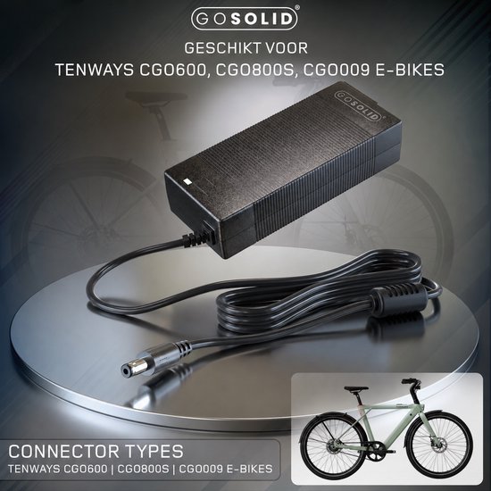 GO SOLID! ® Oplader geschikt voor Tenways CGO600 Pro Elektrische Fiets van GO SOLID! — afbeelding 4