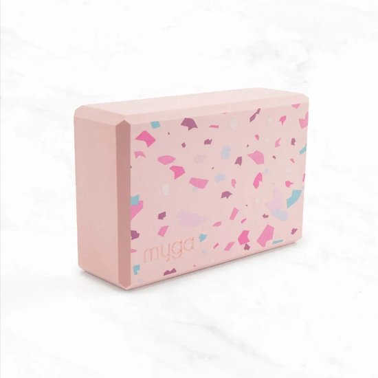 Yogablok foam Terrazzo - Myga - roze van Myga — afbeelding 5
