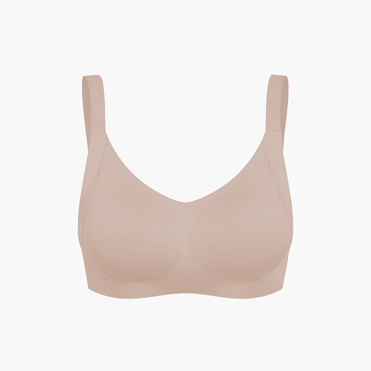 creamyfabrics Creamy Fabrics - Seamless Compact Push-Up Bh - Naadloos - Ultra Zacht - Comfortabel - Sculptend - Ideaal Voor Elke Dag - Beige - Xl