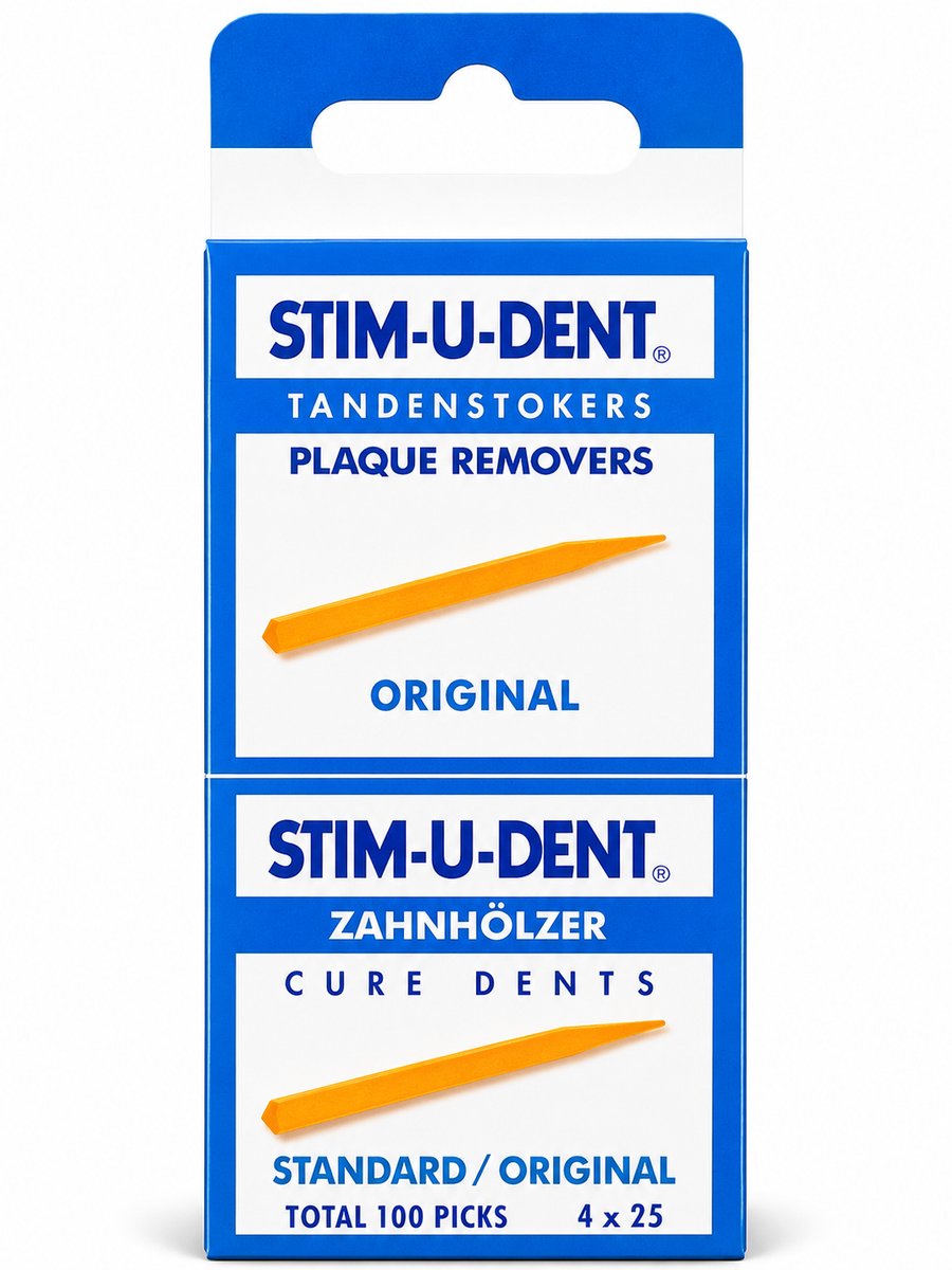 Stimudent Origineel - 4x 25 st - Tandenstoker