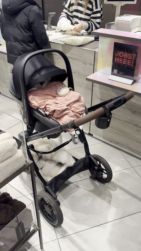ZAZU ROXY Baby Rocker – Automatische Kinderwagen Schommelaar met Huilsensor – USB-C Oplaadbaar – Instelbare Schommelstand – Zwart