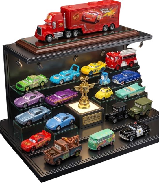 Cars Ultieme Verzamelset - 22-delige Speelgoedautoset met Mack Truck & Piston Cup – Inclusief Bliksem McQueen, Takel en Jackson Storm