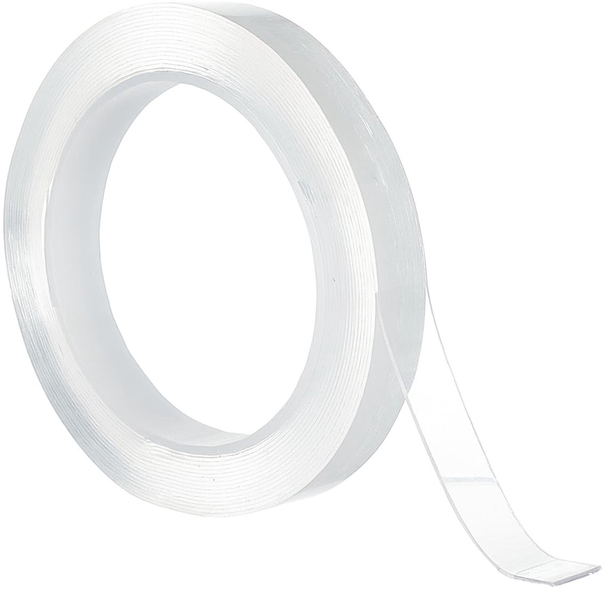 Dailygoods- Gordijnglijband 4 m - Transparant Acryl - Anti-veterband - Plakband voor Gordijnrails - Glijband voor Gordijnen - 1,5 cm Breed - Gordijnband