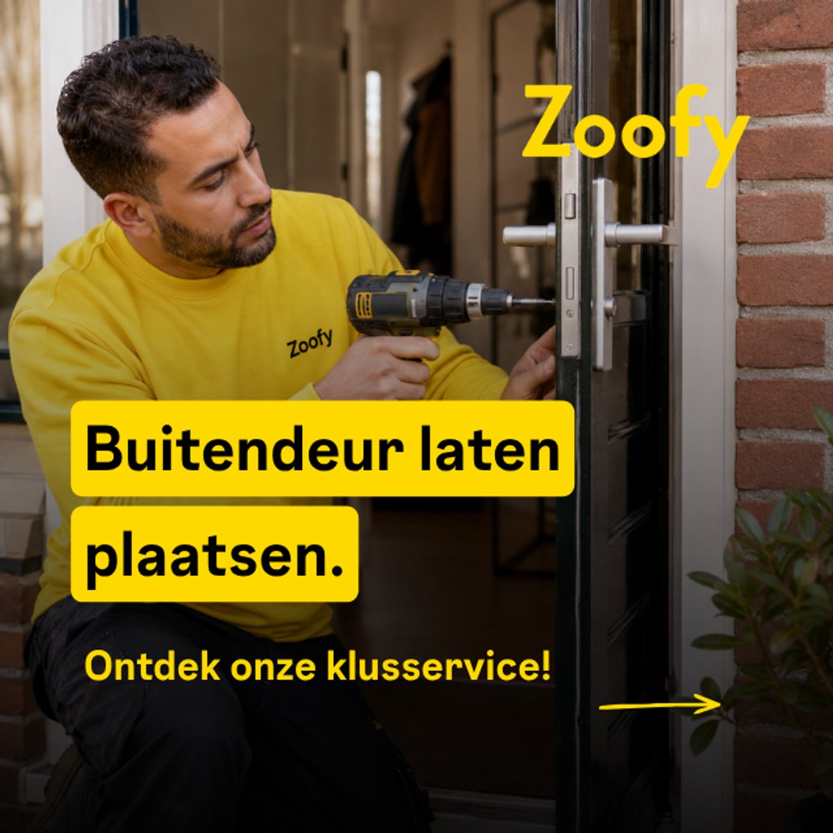 Laat je buitendeur plaatsen – door Zoofy in samenwerking met Bol