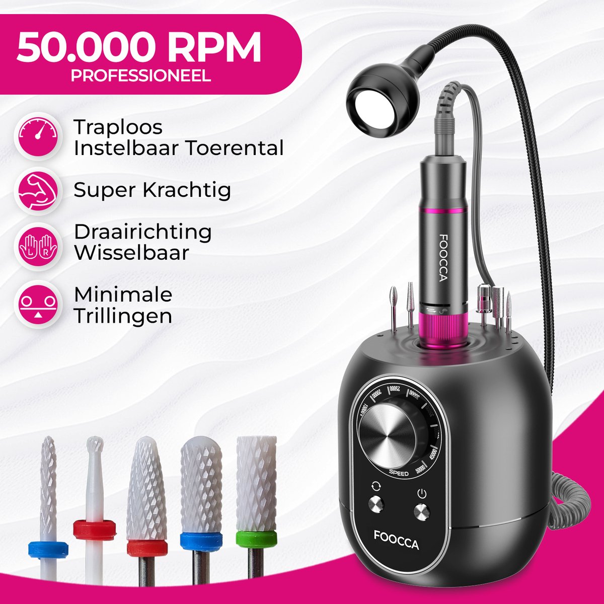 FOOCCA Desktop Ultra nagelfrees 50.000 rpm thumbnail 3