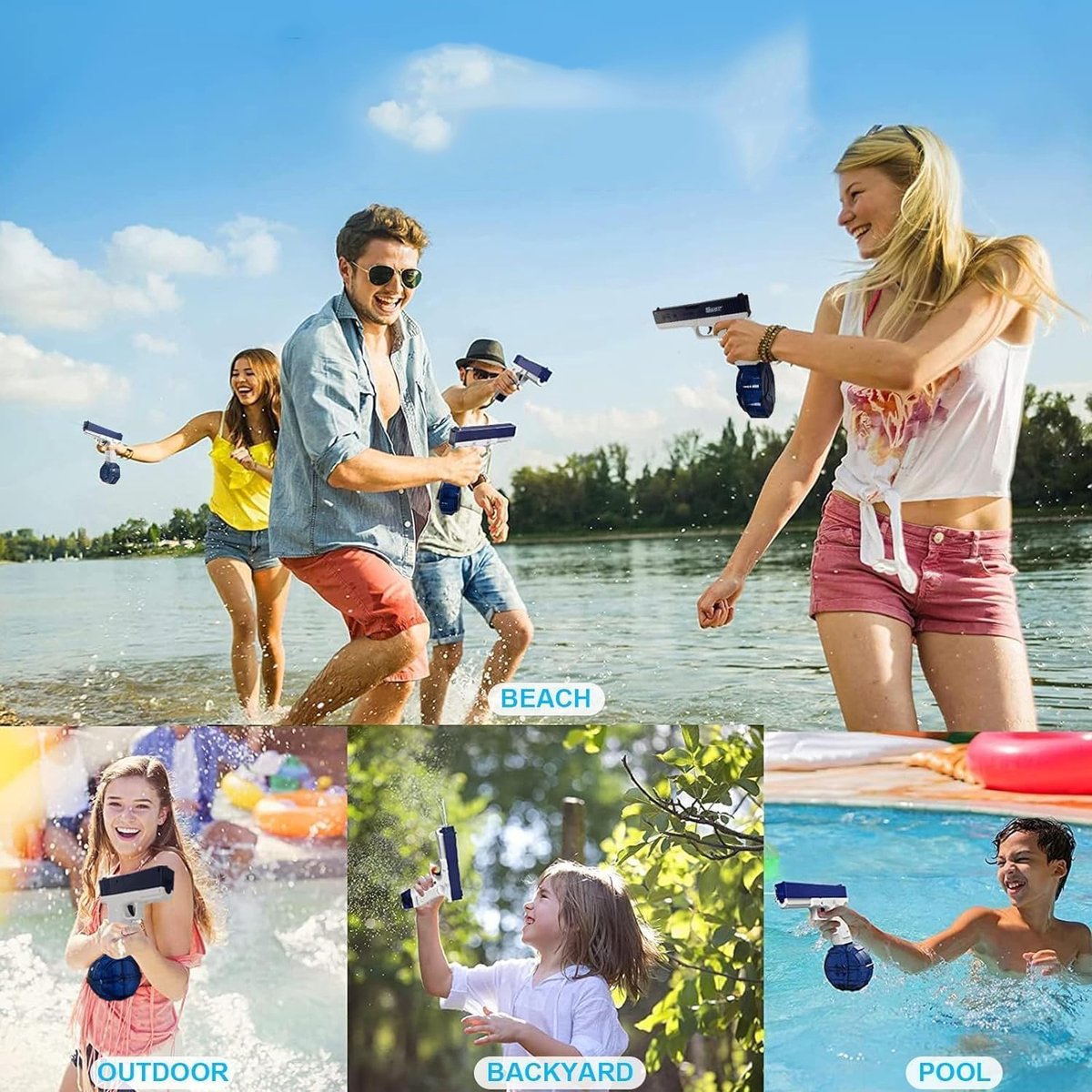 Elektrisch Waterpistool - Automatisch Waterpistool Voor Kinderen - Waterpistool - Buitenspeelgoed Voor De Zomer Cadeau — afbeelding 7